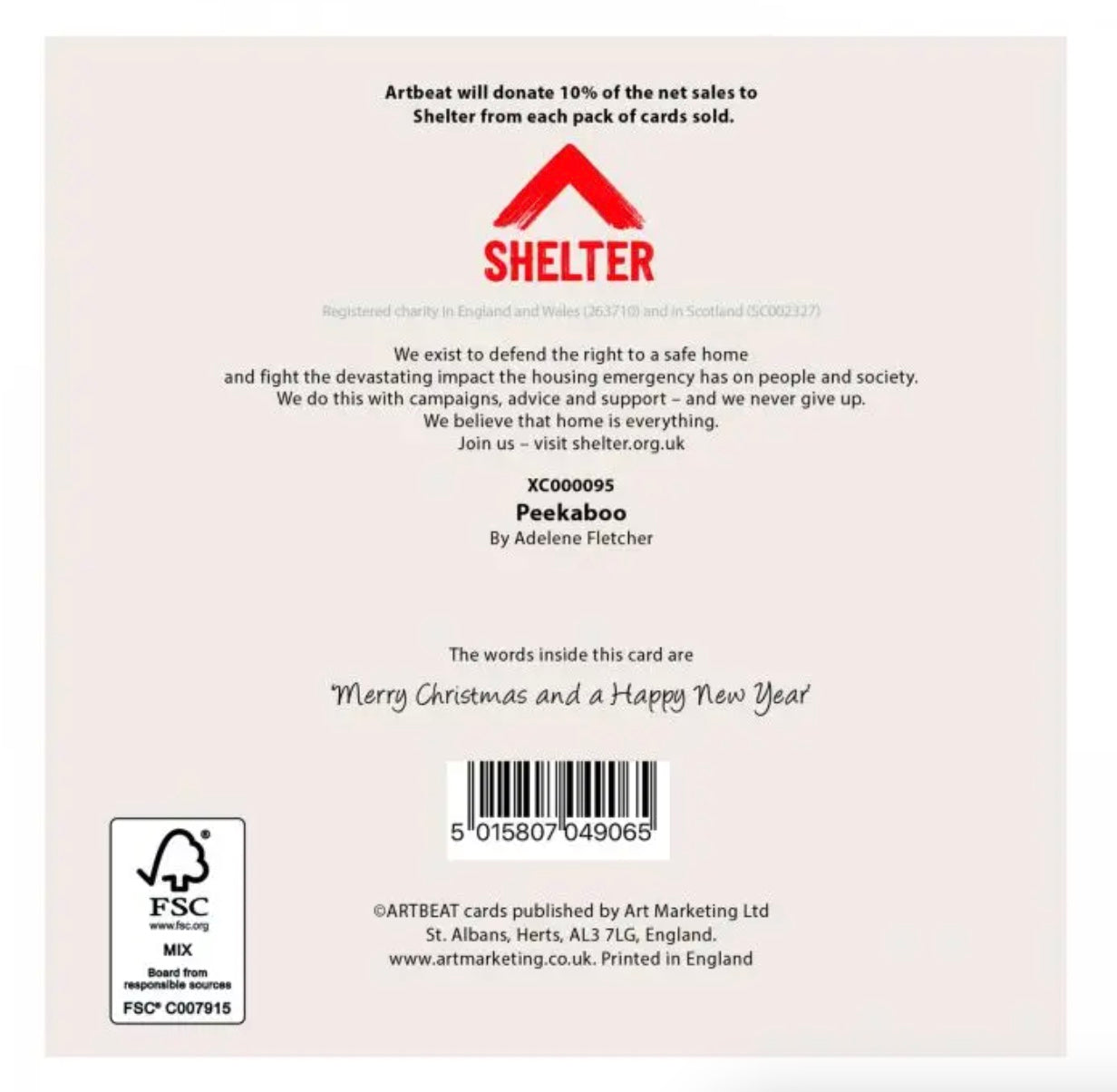 Peekaboo Christmas Cards - Pack of 6