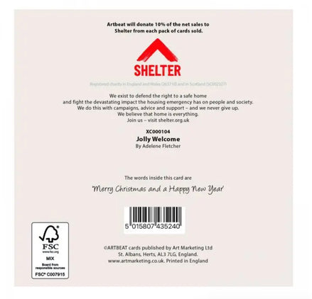 Jolly Welcome Christmas Cards - Pack of 6