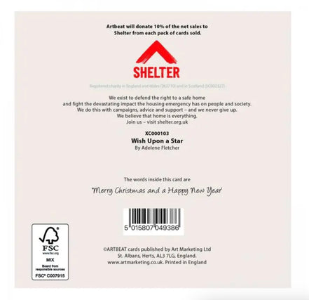 Wish Upon A Star Christmas Cards - Pack of 6