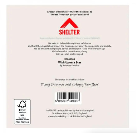 Wish Upon A Star Christmas Cards - Pack of 6