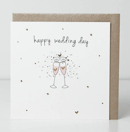 Wedding Glasses Cheers Card - Birdie Collection
