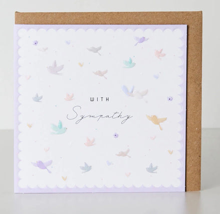 With Sympathy Card - Ditsy Collection