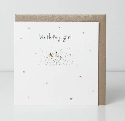 Birthday Girl Birdie Card