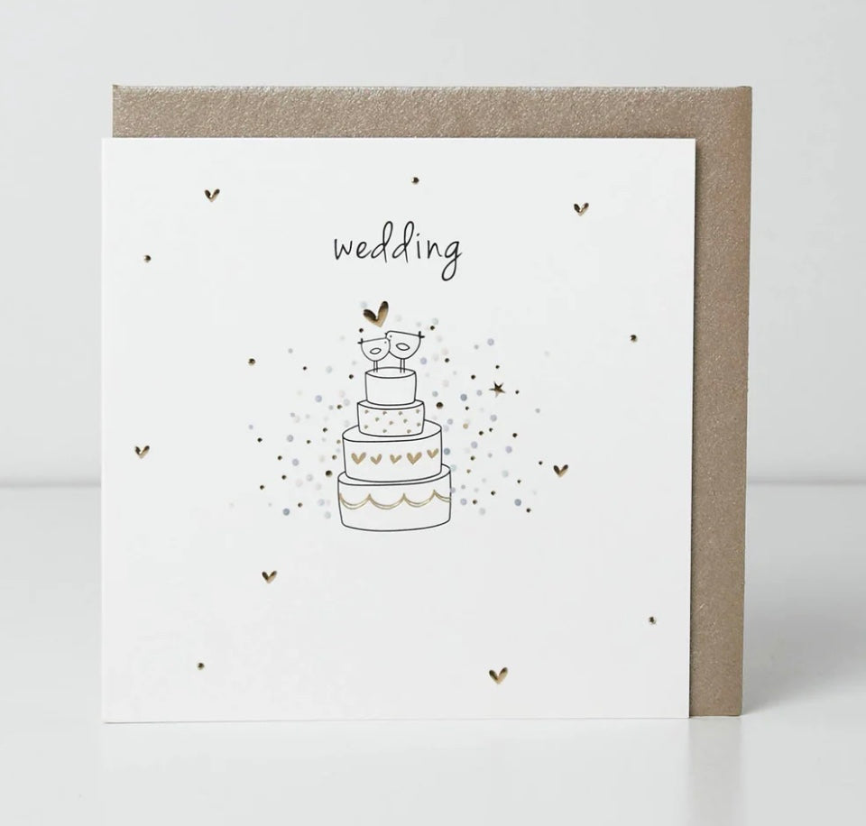 Wedding Birdie Cake Card