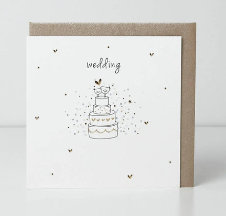 Wedding Birdie Cake Card