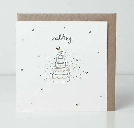 Wedding Birdie Cake Card