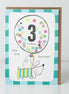 3 Today Hip Hip Hooray! Birthday Card