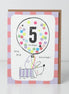 5 Toady Hip Hip Hooray! Birthday Card
