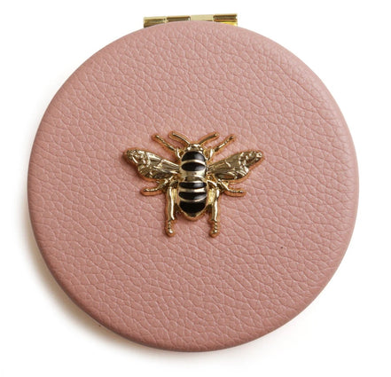 Round Compact Mirror - Pink