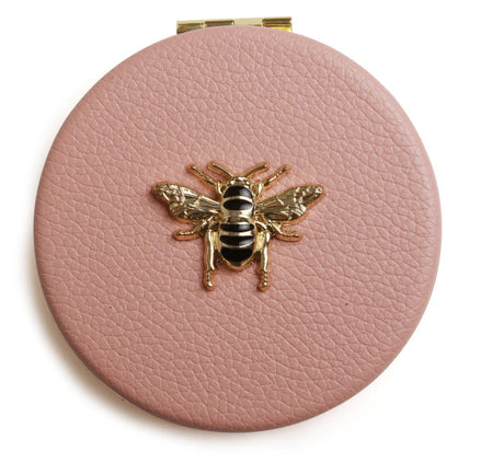 Round Compact Mirror - Pink