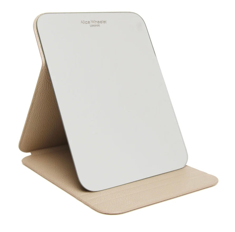 Folding Travel Mirror - Stone