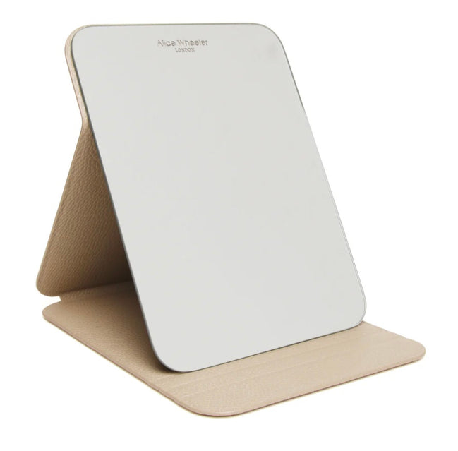 Folding Travel Mirror - Stone