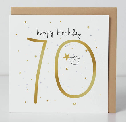 70th Birthday Birdie Card