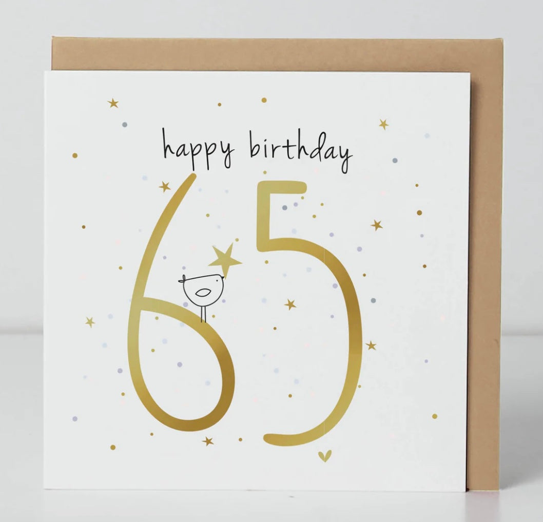 65th Birthday Birdie Card