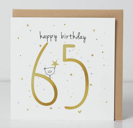 65th Birthday Birdie Card