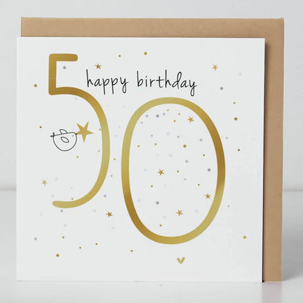 50th Birthday Birdie Card