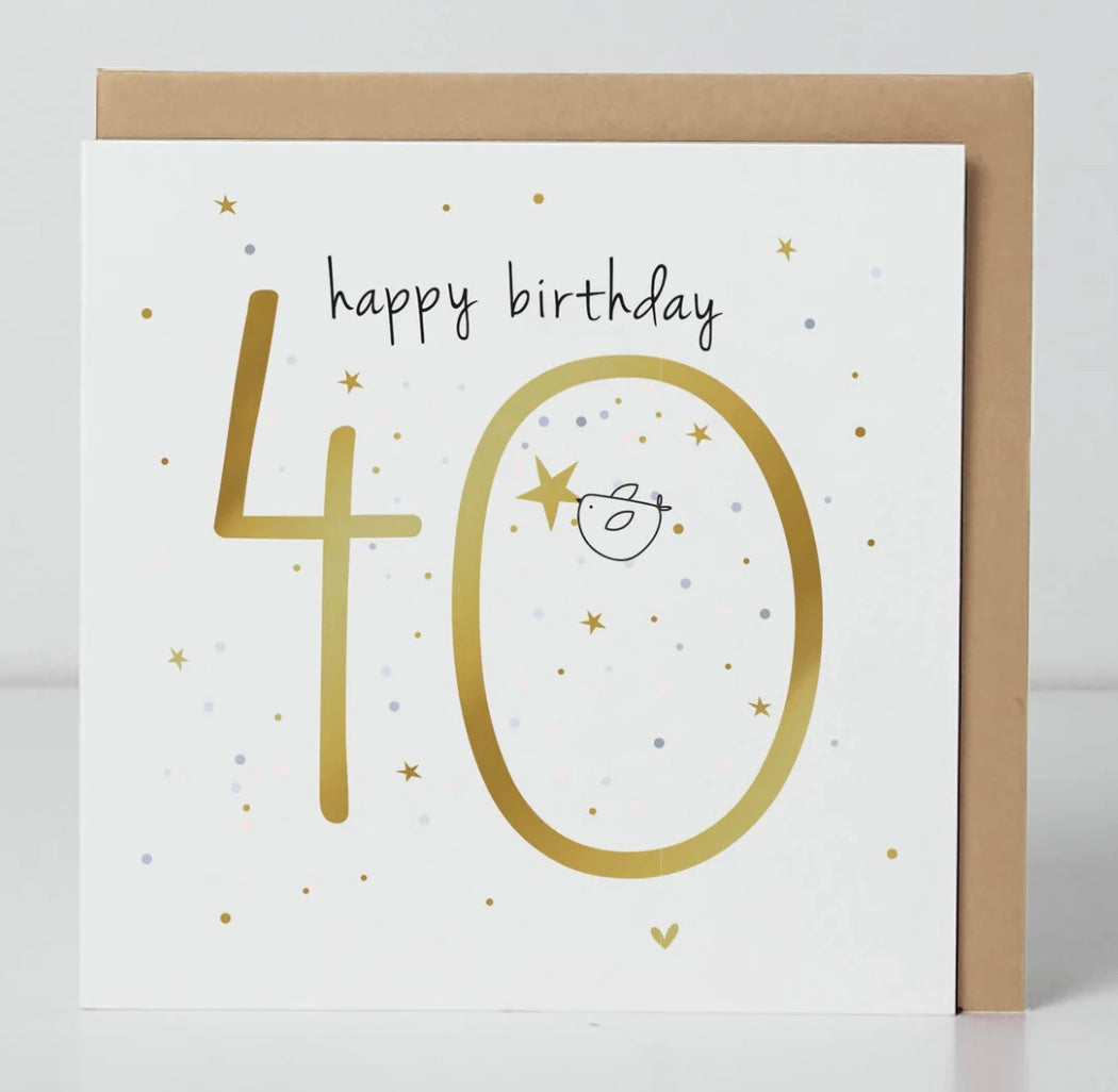 40th Birthday Birdie Card