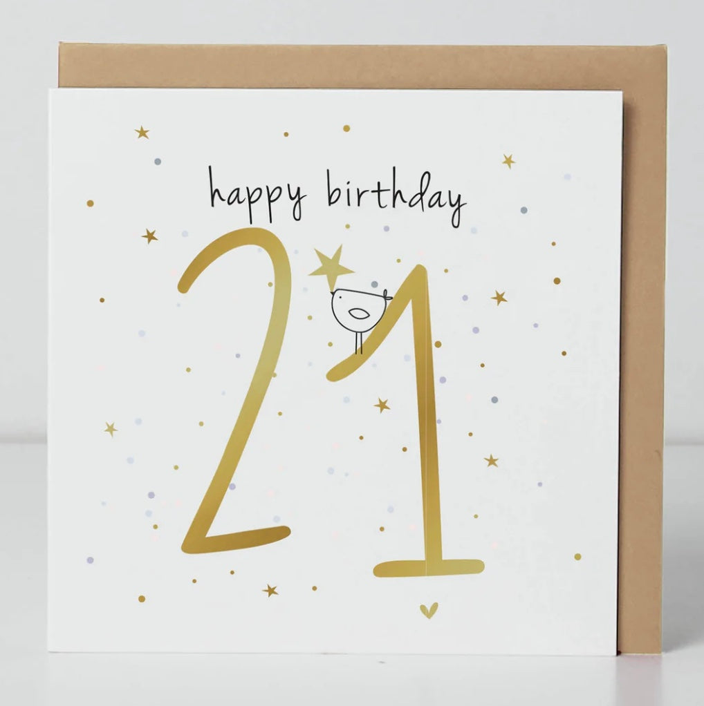 21st Birthday Birdie Card