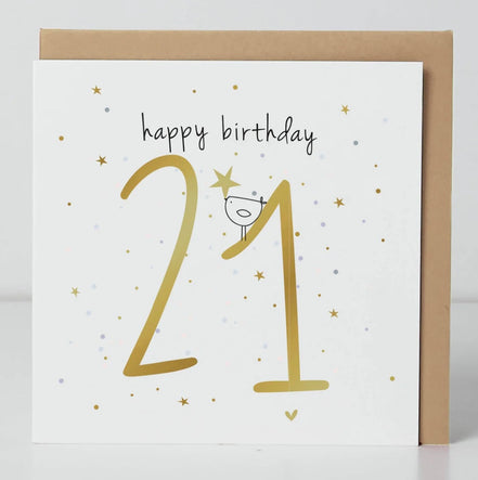 21st Birthday Birdie Card