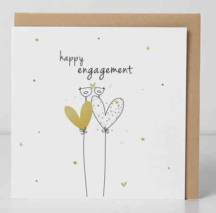 Happy Engagement Birdie Card