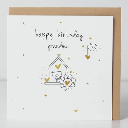 Grandma Happy Birthday Birdie Card