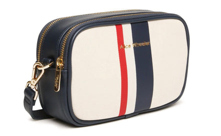 Navy Stripe Madrid Bag