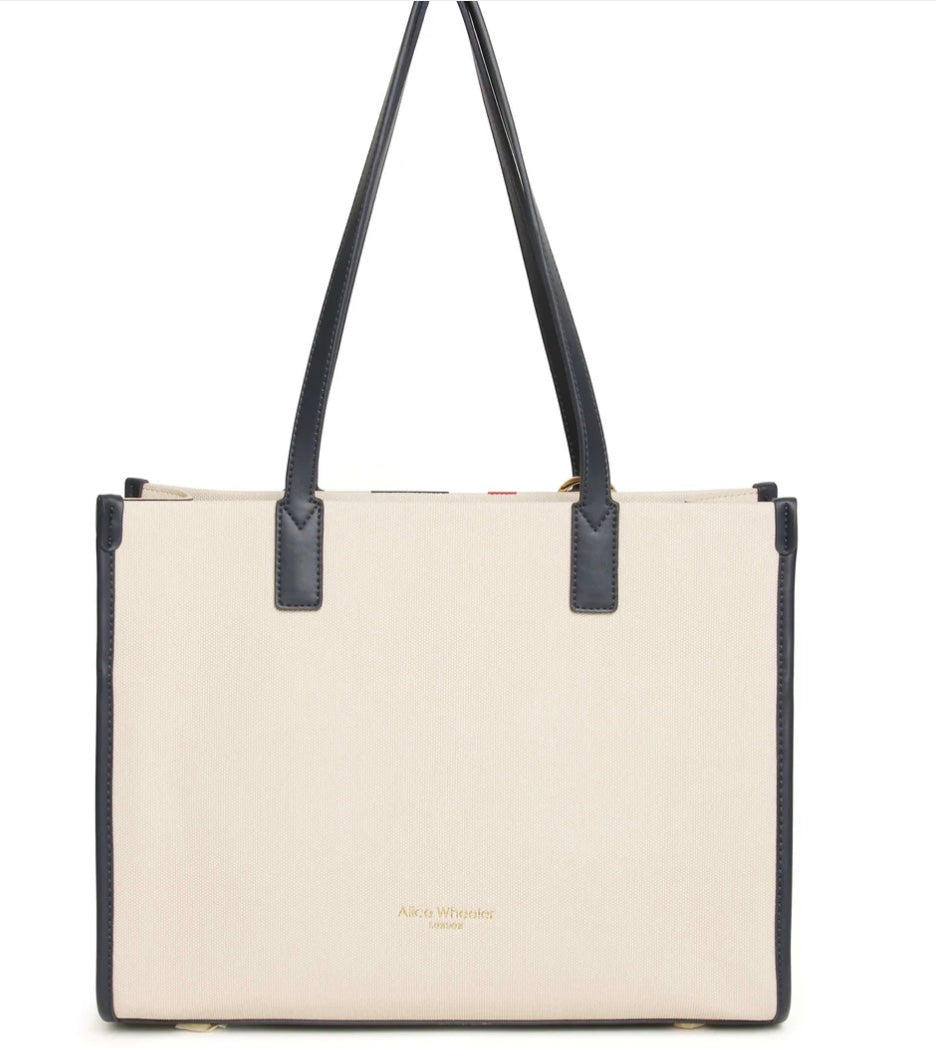 Amalfi Navy Stripe Tote Bag