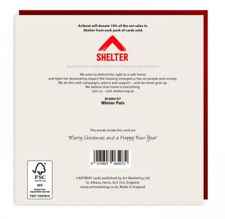 Winter Pals Christmas Cards - Pack of 6