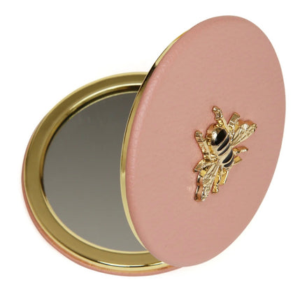 Round Compact Mirror - Pink