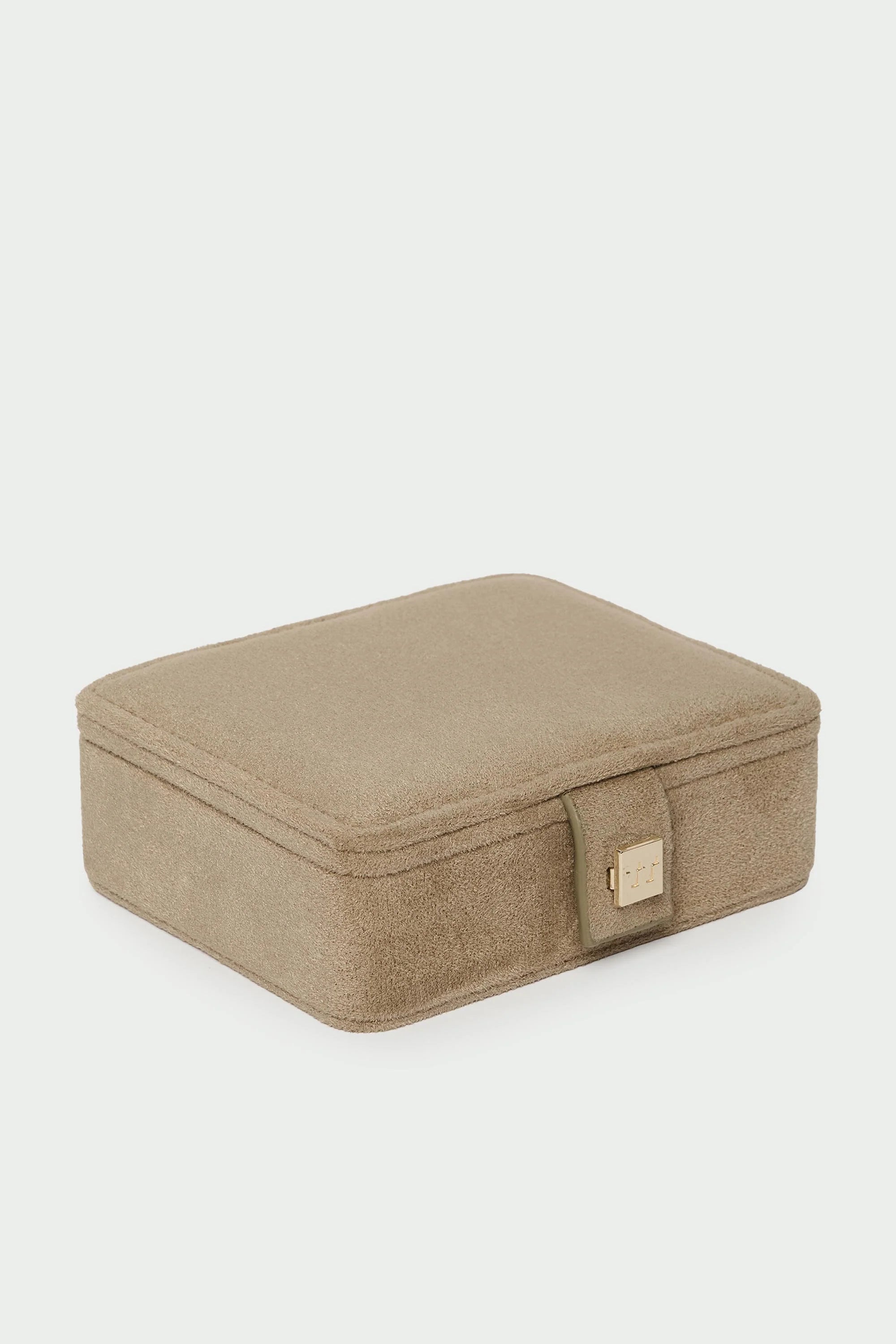 Sand Mini Suede Jewellery Box