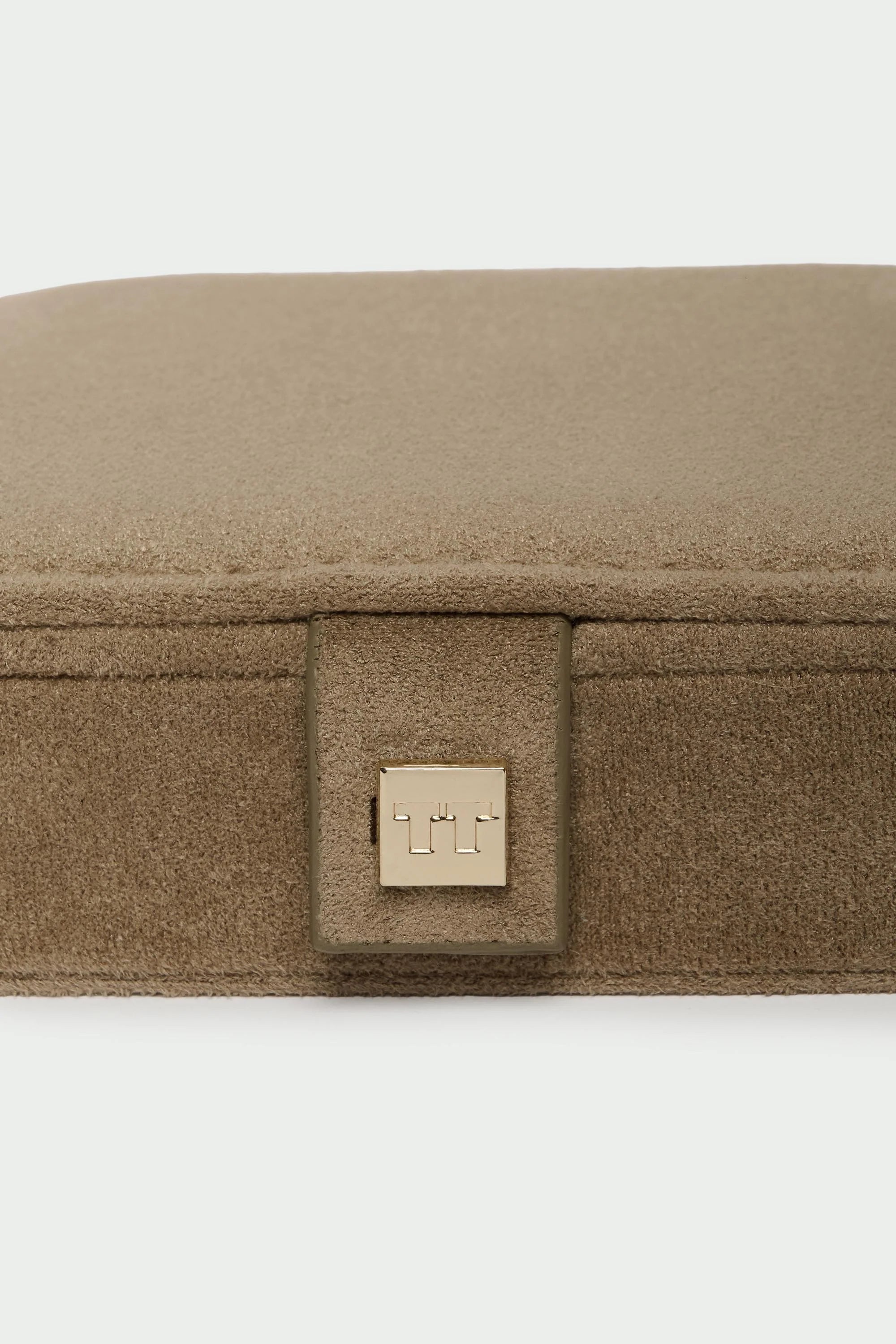 Sand Mini Suede Jewellery Box