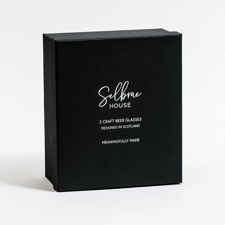 2 Craft Beer Glasses - Highland Cow