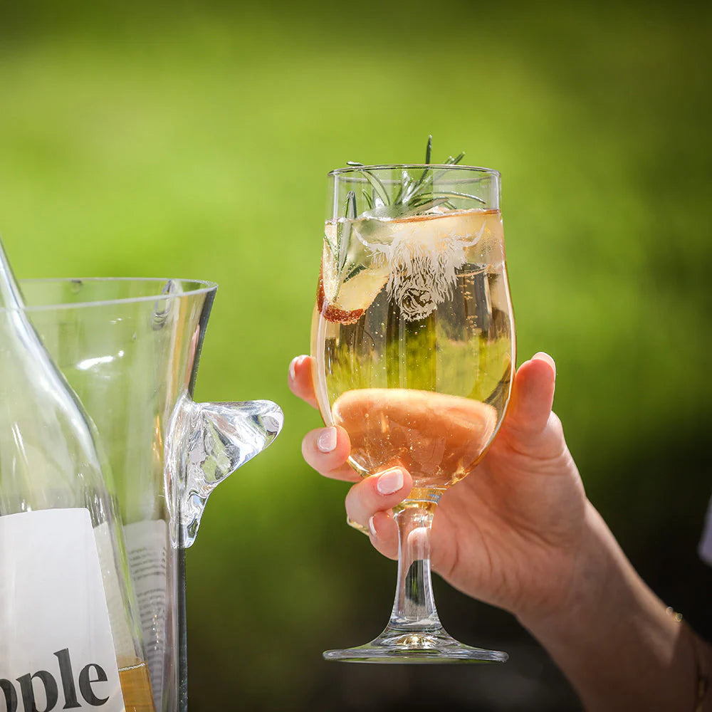 2 Craft Beer Glasses - Highland Cow