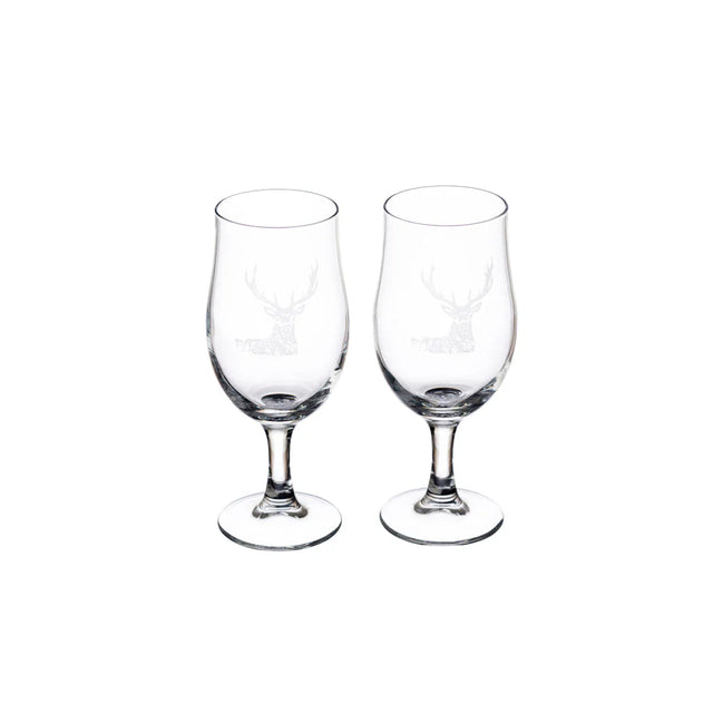 2 Craft Beer Glasses - Stag