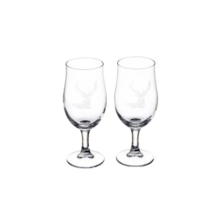 2 Craft Beer Glasses - Stag