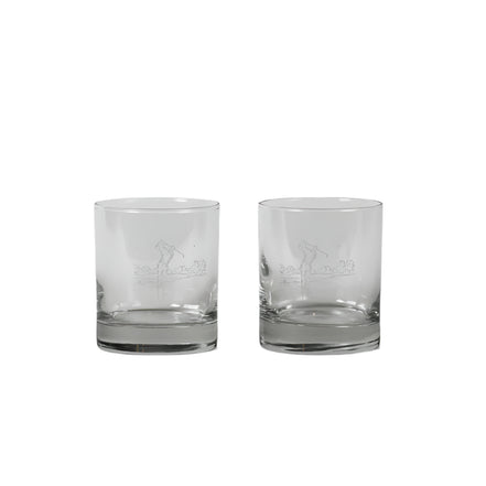 Golf 2 Glass Tumblers