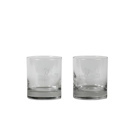 Golf 2 Glass Tumblers