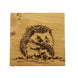 Woodland Hedgehogs Single Oak Coaster