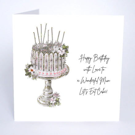 "Mum Let's Eat Cake" Birthday Card