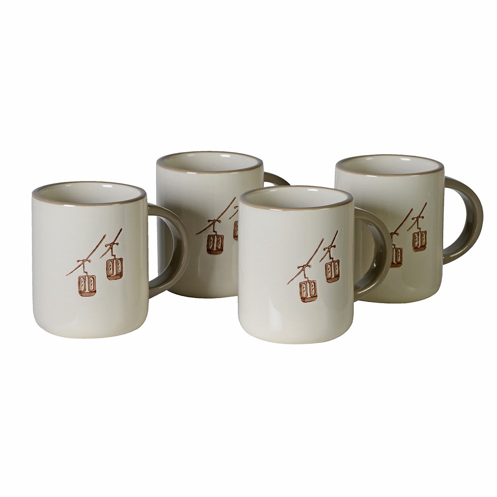 Beige Ski Lift Mug