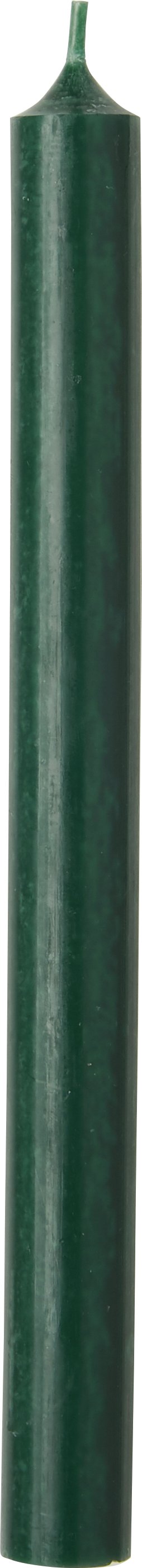 Cylinder Candle dark green 22x25cm