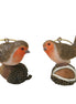 Christmas Robin on Cone Tree Decoration