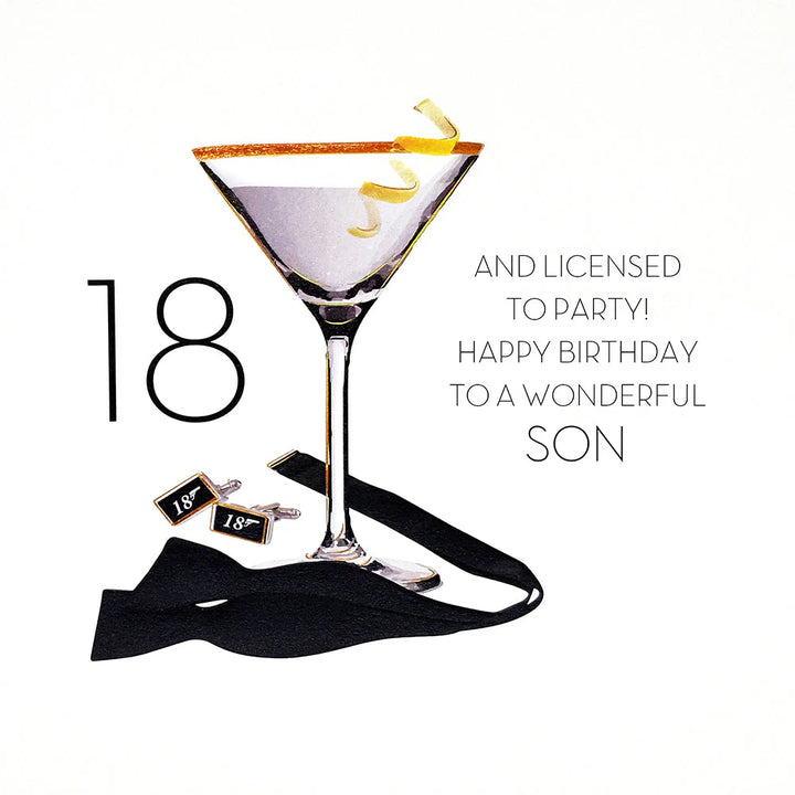 18 and Licensed To Party - Wonderful Son Card