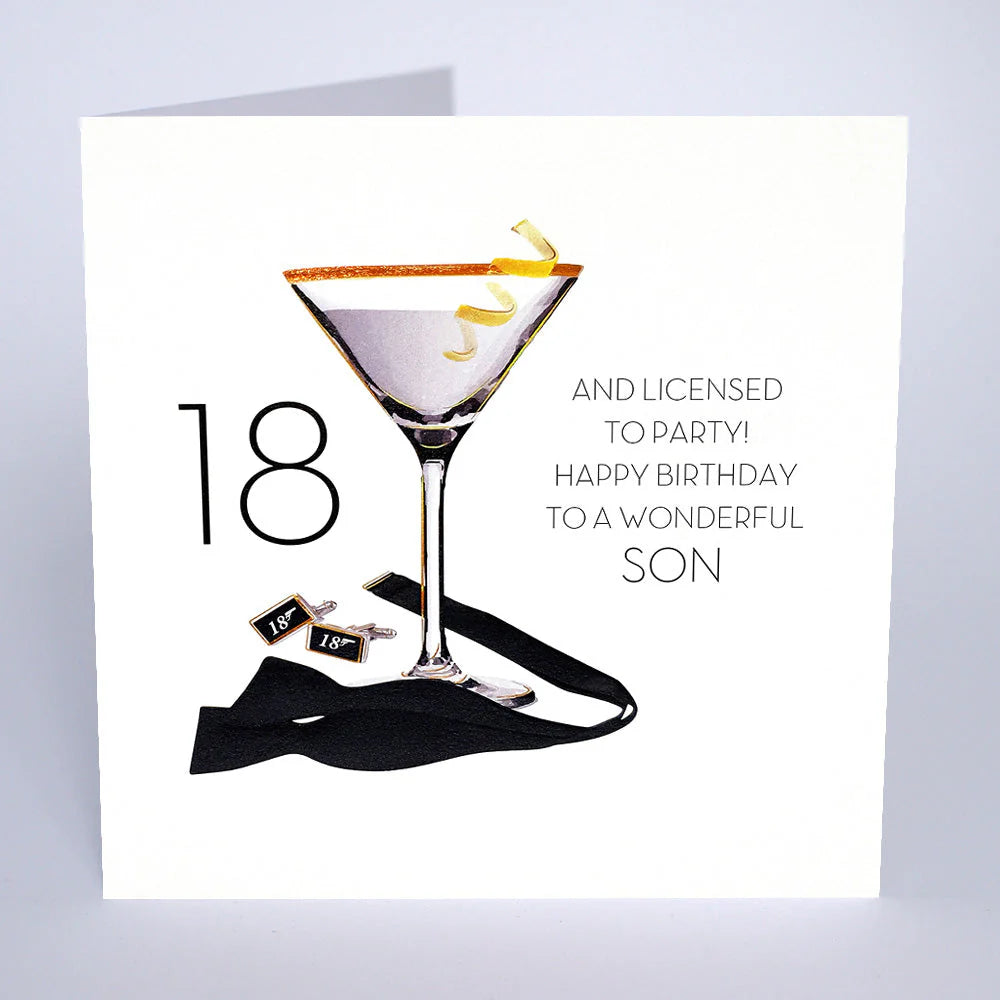 18 and Licensed To Party - Wonderful Son Card