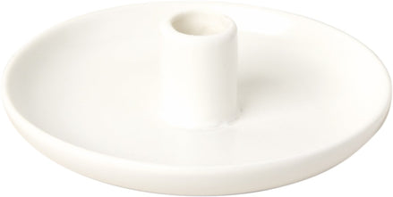 White Ceramic Candle Holder