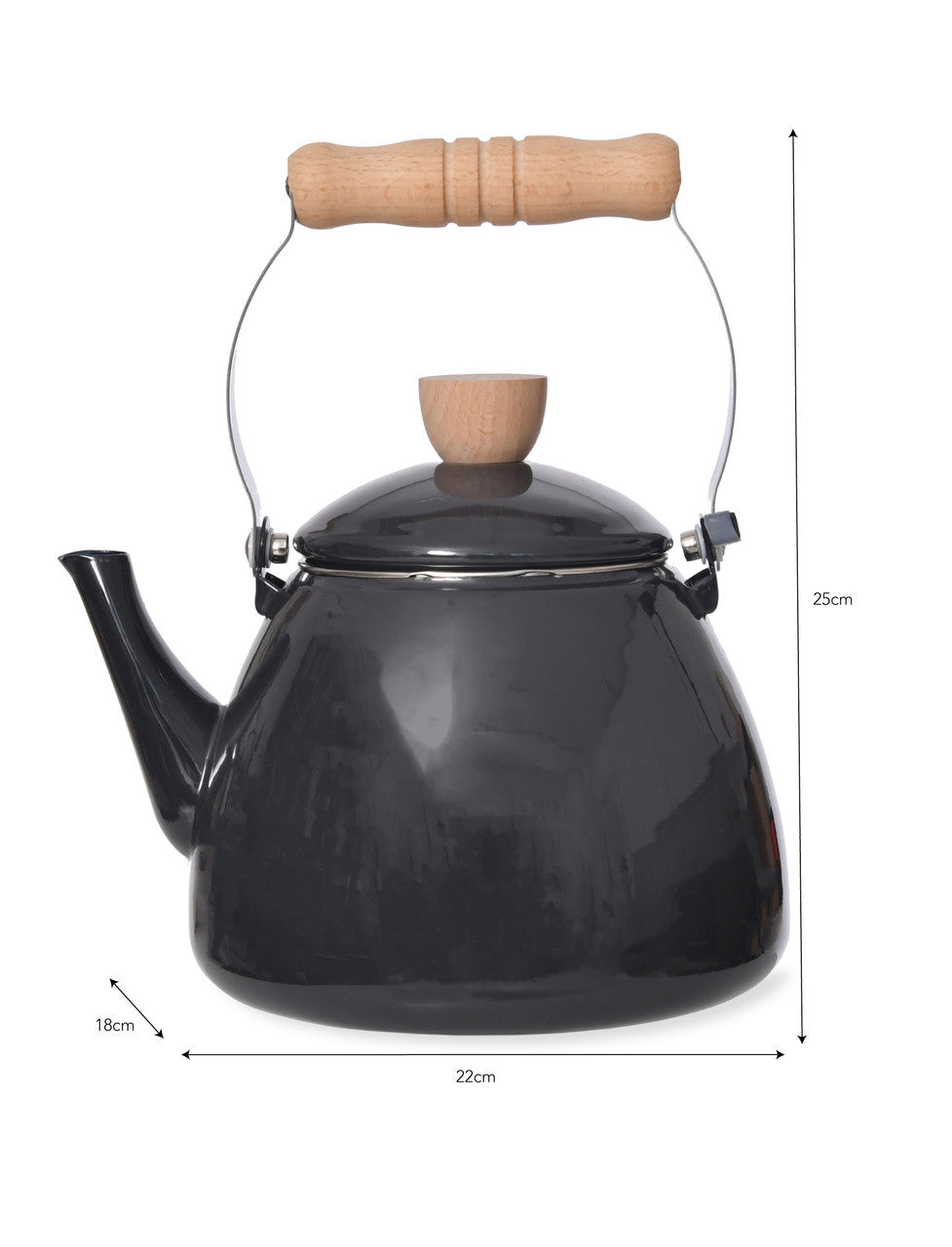 Enamel Stove Kettle - Carbon