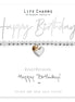 Happy Birthday Hearts Bracelet