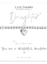 Delightful Daughter Heart Bracelet