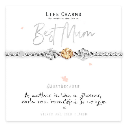 A Mother Is Like A Flower Bracelet