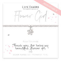 Thank You Flower Girl Bracelet